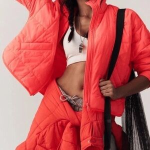 FP Movement by Free People Bright Pink Puffer Jacket